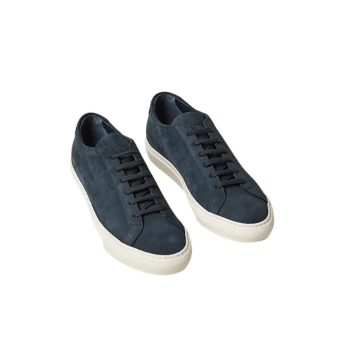 Common Projects Achilles Nubuck Sneakers – Navy