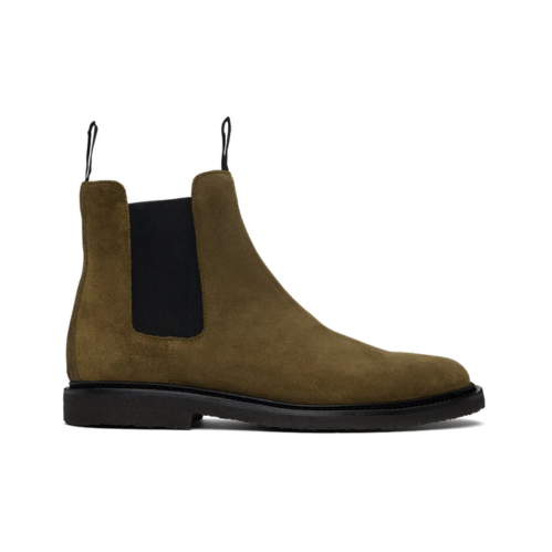Common Projects Classic Waxed Suede Chelsea Boots Khaki